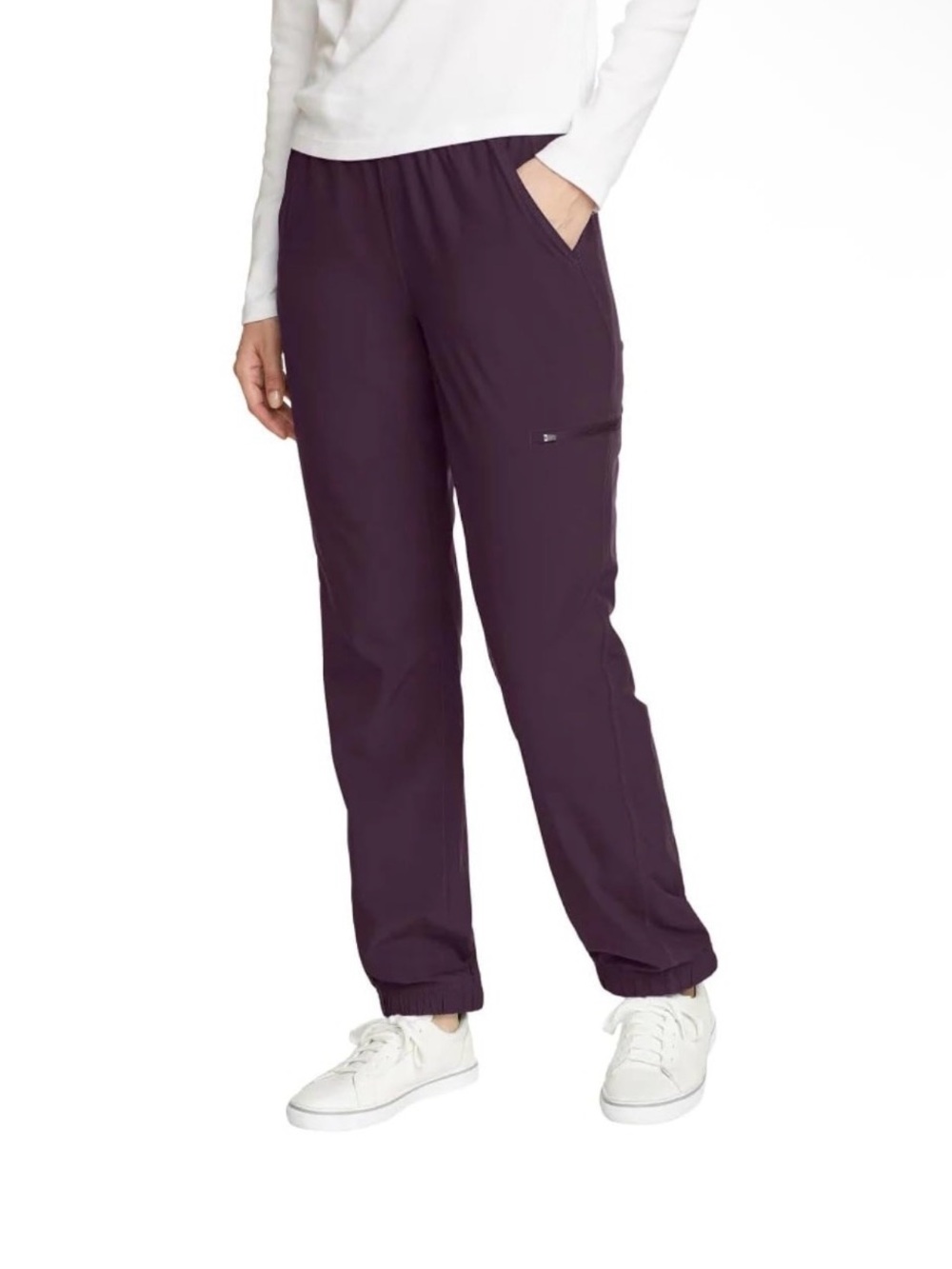 Eddie Bauer Women's Fleece Lined Pants, StormRepel® & UPF 50+ Purple Size 16